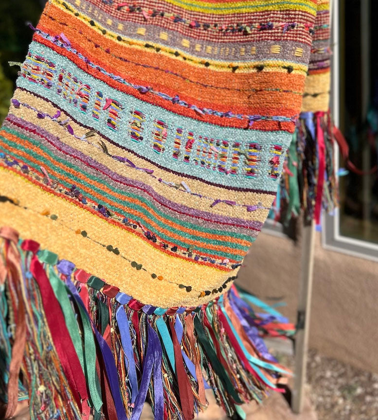 Gretel Underwood "Claro" throw handmade in Santa Fe, NM