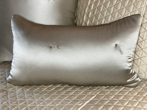 Kumi Kookoon tufted charmeuse silk pillows