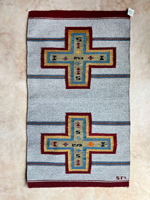 Sergio Martinez "Cardinal Cross" rug (2'x3')