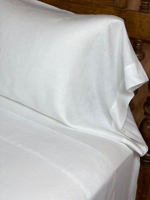 Libeco Classic White Linen Sheets