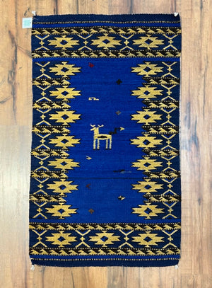 Sergio Martinez "Animal Blue" rug (2'x3')