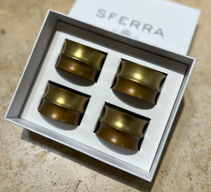 Sferra handmade napkin ring set (4)