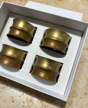 Sferra handmade napkin ring set (4)