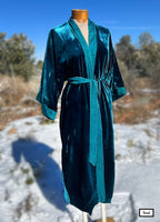 Reversible silk/velvet robes handmade in Vietnam