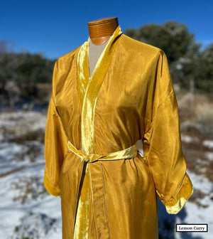 Reversible silk/velvet robes handmade in Vietnam
