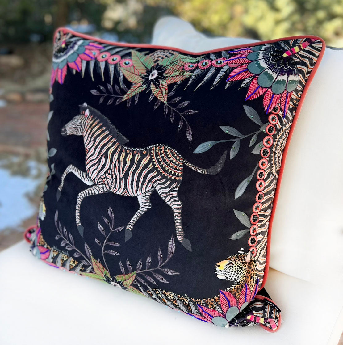 LIMITED EDITION Ardmore embroidered zebra from South Africa