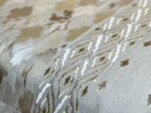 Handmade silk embroidered coverlet by Praneet Bedi