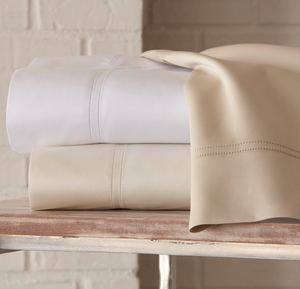 Lyric 500tc cotton percale sheets by Peacock Alley