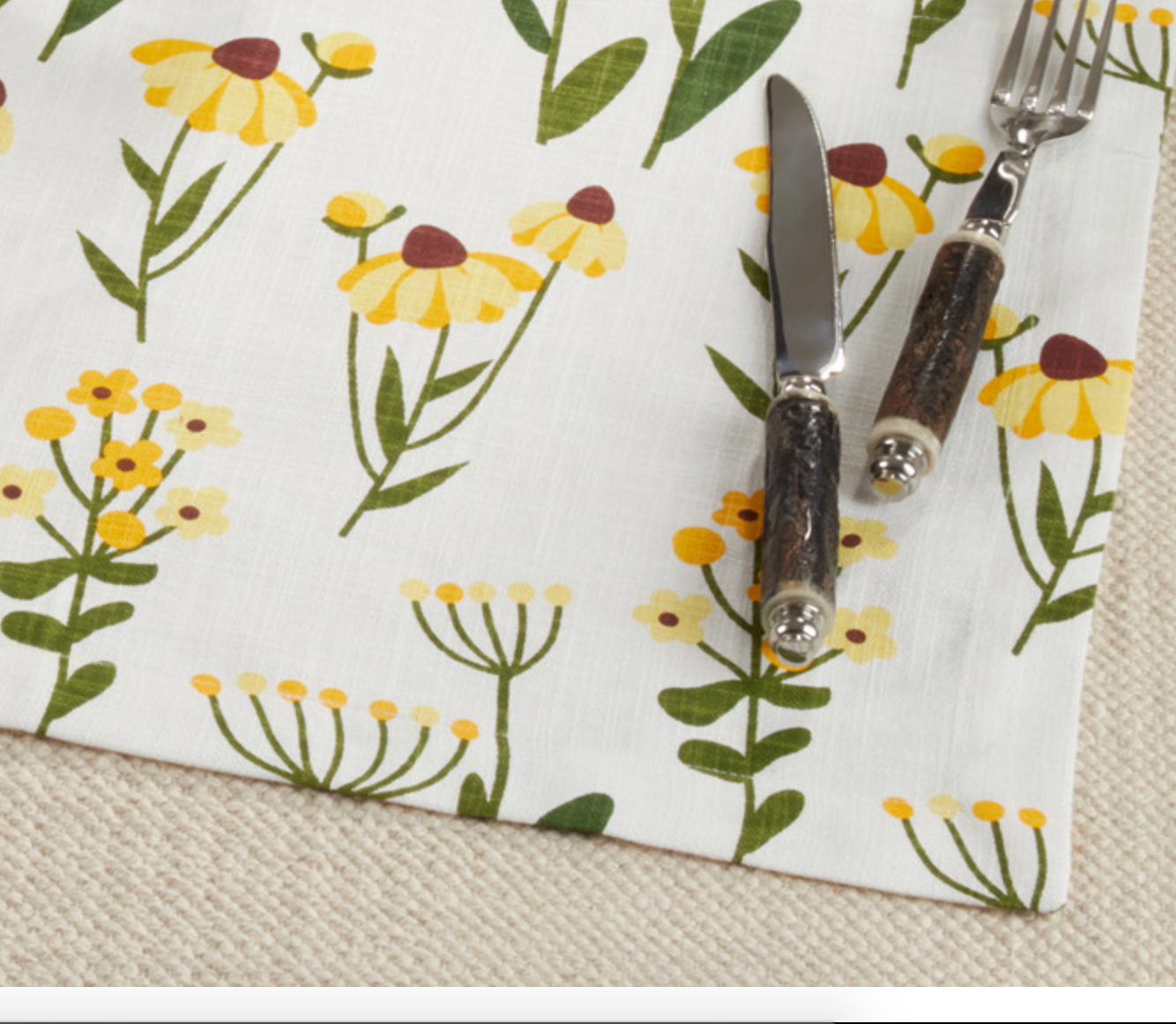 Floral cotton napkin sets (4)