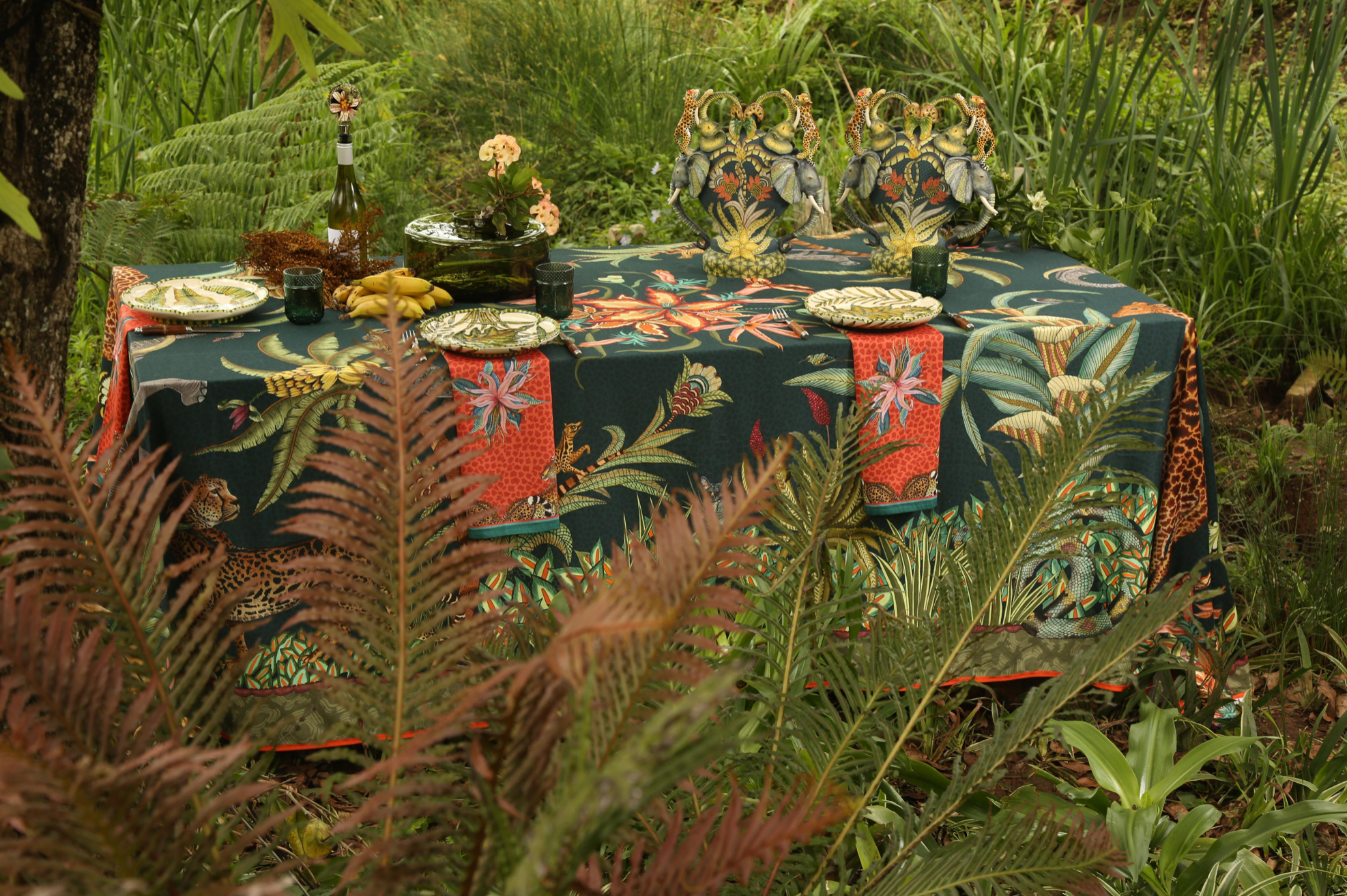 Ardmore Sabie Delta tablecloths from South Africa