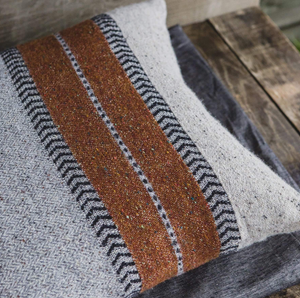 Libeco Montana Grey Linen/Wool Throw