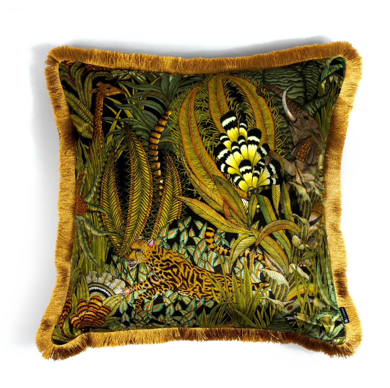 Ardmore Sabie Forest Delta Fringe Velvet Pillows