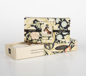 Baudelaire "Goats Milk Honey" 1.4oz - Gift box 2 bar soaps