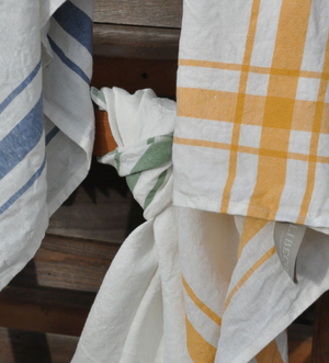 Libeco Camaret Gold linen tea towels