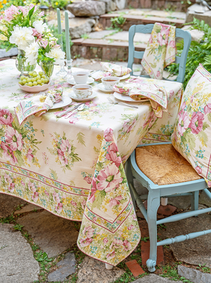 April Cornell Charming Cream Tablecloth