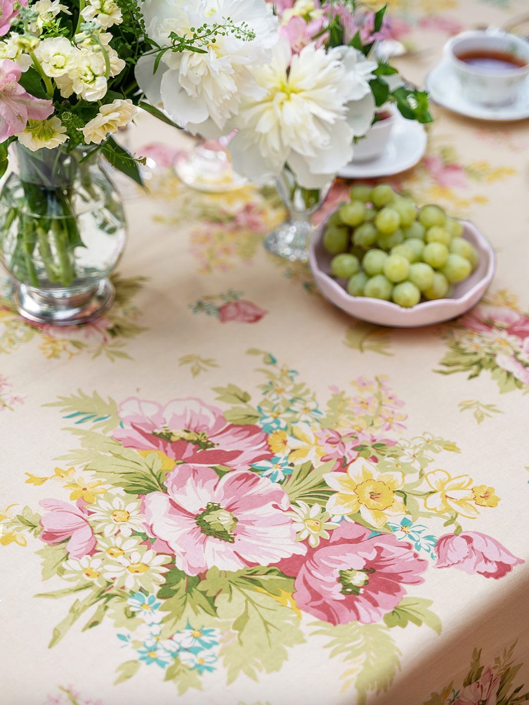 April Cornell Tablecloth | Charming in AQUA