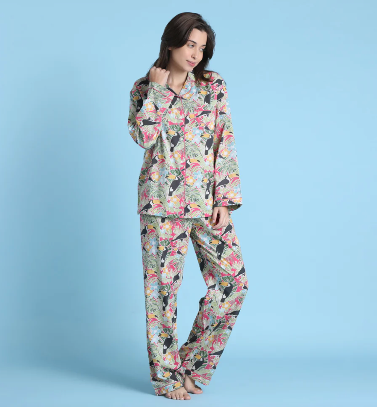 Toucan cotton pajamas by Mahogany