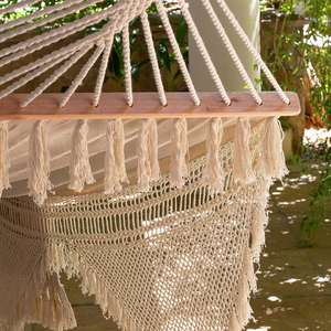 Hand-loomed spreader bar hammocks from Paraguay