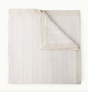 Terrace cotton and linen blanket by Peacock Alley