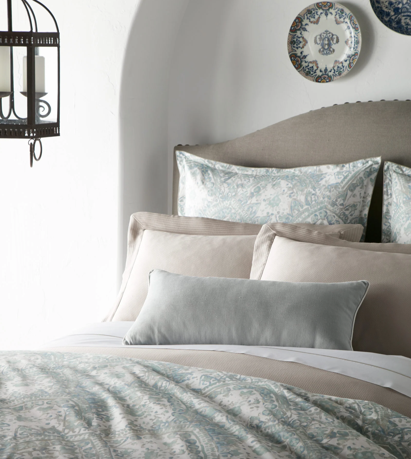 Seville cotton percale duvet cover by Peacock Alley