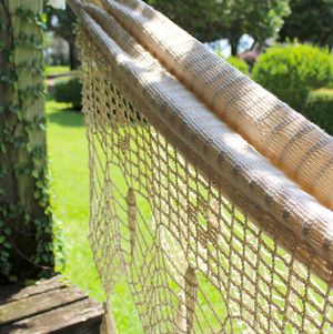 Hand-knotted cotton hammocks from Paraguay