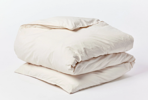 Crinkled Percale organic cotton duvet cover by Coyuchi