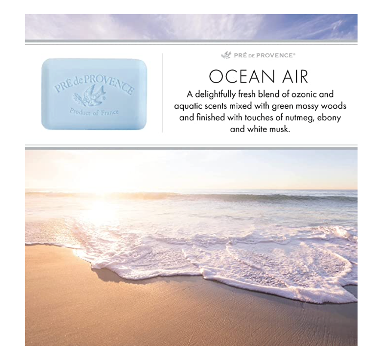 Ocean Air soap bar by Pré de Provence