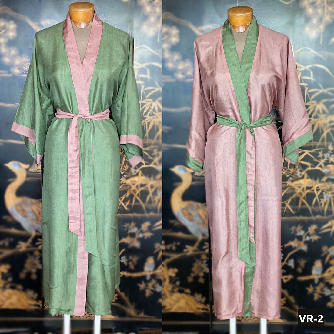 vietnamese silk dressing gown Vietnamese cultural silk dress AS-91 AO DAI MYAN