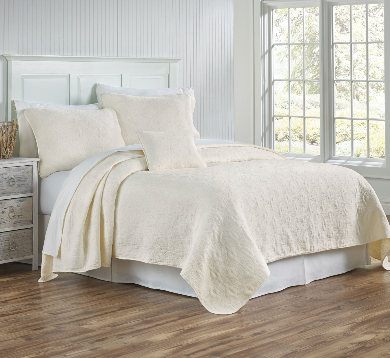 Whitney matelassé coverlets by Traditions Linens