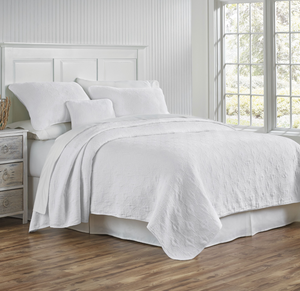Whitney matelassé coverlets by Traditions Linens