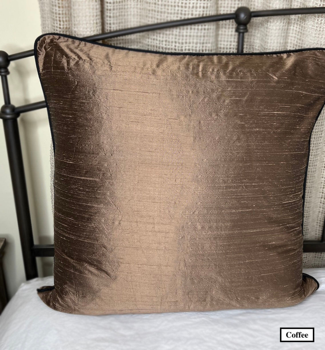 Dupioni silk pillows