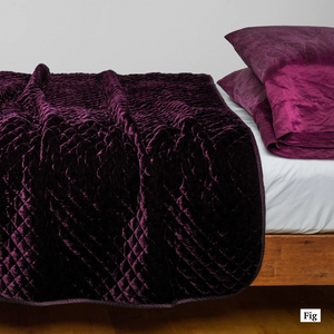 Silk Velvet Quilted coverlet by Bella Notte (**to order)