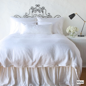 Paloma silk & linen duvet cover and shams by Bella Notte (**to order)